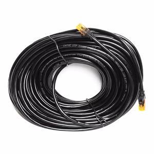 CAT6e UTP tīkla patchcord kabelis 8P8C melns 25m