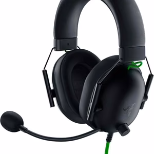 Razer Blackshark V2 X austiņas vadu galvas lente spēļu melnas, zaļas