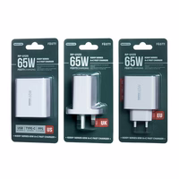 Lādētājs Remax RP-U125 65W GaN USB-C/USB-A balts