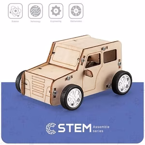 Koka konstruktors \"Inerces automašīna\", izglītojošs modelis