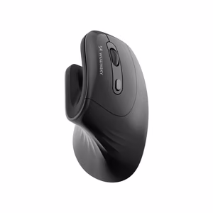 Wozinsky WWM-1076 bezvadu vertikālā ergonomiskā spēļu pele, 3600 DPI – melns
