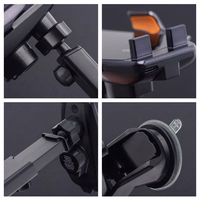 Forcell F-GRIP HS6 automašīnas turētājs ar bezvadu lādētāju, stiprināms pie stikla un gaisa ventilācijas režģa, melns