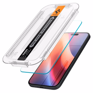 Spigen Glas.tR EZ Fit rūdītais aizsargstikls iPhone 15 / 16 – 2 gab.