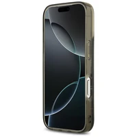 Karl Lagerfeld Šķidrs mirdzošs Choupette logotips Magnētiskais viedtālruņa apvalks iPhone 17 Pro - melns