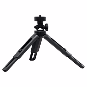 Mini statīva selfiju nūjas turētājs telefonam, kamerai un GoPro, 16-21 cm - melns