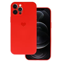 Vennus Silikona sirds apvalks Iphone 11 Pro dizains 1 sarkans