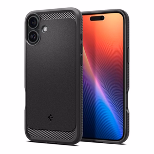 Spigen Rugged Armor Magnētiskais apvalks iPhone 16 - melns