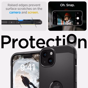 Spigen Tough Armor Magnētiskais viedtālruņa apvalks iPhone 15 - melns