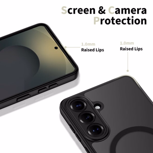 Tech-Protect BasicMag MagSafe Maciņš for Samsung Galaxy S26+ - caurspīdīgs melns