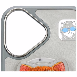 AmazingThing Nimmy Glasses Cool Cat MagSafe apvalks viedtālrunim iPhone 16 – pelēks