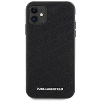 Karl Lagerfeld Quilted K Pattern viedtālruņa apvalks iPhone 11 / Xr - melns