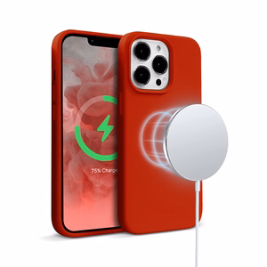 Crong Color Cover Magnetic vāciņš ierīcei iPhone 13 Pro Max, saderīgs ar MagSafe, sarkans