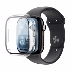 Защитное стекло AmazingThing Radix с чехлом для Apple Watch Series 11 46 мм — прозрачный