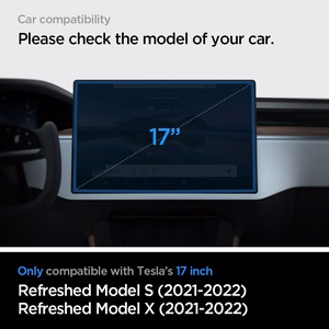 Spigen Glas.tR EZ Fit aizsargstikls Tesla Model X 2022 / Model S 2021 - melns