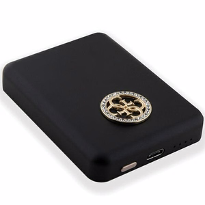 Guess MagSafe 4G Strassed Metal Logo беспроводной внешний аккумулятор 5W 3000mAh - чёрный