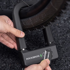 Rockbros RBNS1 SMART velosipēda slēdzene ar NFC lasītāju - melna