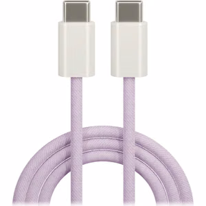Maxlife MXUC-06 кабель USB-C - USB-C 1,0 m 20W фиолетовый нейлон