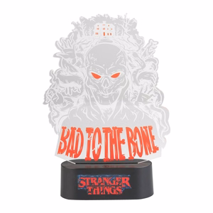 Stranger Things Bad To The Bone LED naktslampiņa, 16 × 24 cm