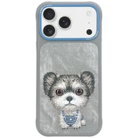 Nimmy Big Eyed Pet 2.0 suņa viedtālruņa apvalks iPhone 17 - pelēks