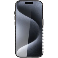 Audi IML Magnētiskais apvalks viedtālrunim iPhone 15 Pro ar lielu logotipu - melns