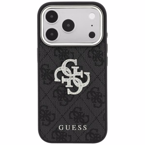 Guess 4G & Big Strass Logo vāciņš modelim iPhone 18 Pro / 17 Pro – melns