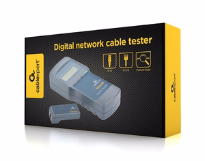 Cablexpert NCT-31 digitālais tīkla kabeļu testeris, melns