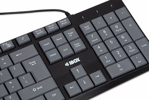 iBOX Eris USB tastatūra, pelēka/melna