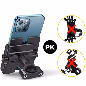 Wozinsky metal bicycle phone turētājs, scooters melns (WBHBK3)