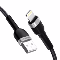 Wozinsky WNBAL2 USB-A / Lightning kabelis 2.4A 2m - melns