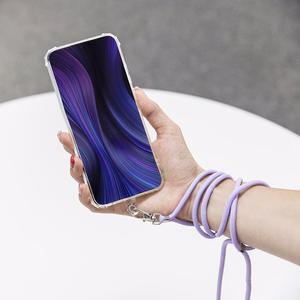 Universāla kakla siksna telefoniem melna
