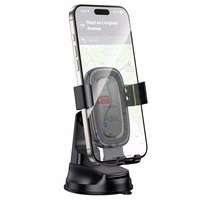 Borofone auto gravitācijas turētājs BH130 Follower pie stikla melns