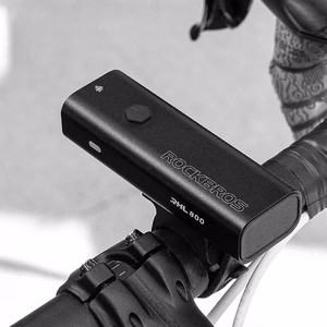 Rockbros 24710012001 priekšējais velosipēda lukturis 800 lm + USB-C - USB-A kabelis - melns