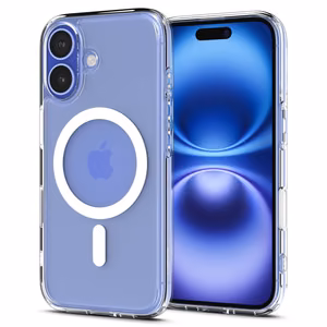 Spigen Ultra Hybrid "T" Magnētiskais iPhone 16 viedtālruņa apvalks - Balts