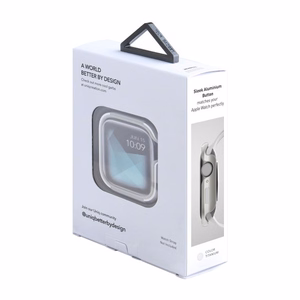 Uniq Valencia viedtālruņa apvalks Apple Watch 4 / 5 / 6 / SE 40mm - sudraba