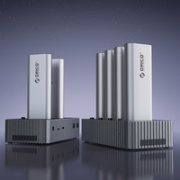 Orico IT48N-C 4 disku dokstacija ar M.2 NVME klonēšanas funkciju - pelēka krāsā