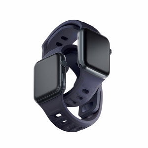 3mk silikona siksniņa Apple Watch, 38/40/41/42 mm, pelēks, mazais izmērs