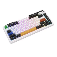 Royal Kludge KZZI K75 pro RGB bezvadu mehāniskā tastatūra, Eternity slēdzis (melna un balta) (QWERTY)