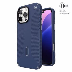 Speck Presidio2 Grip vāciņš ar MagSafe un ClickLock iPhone 16 Pro Max tālrunim, Coastal Blue/Dust Grey