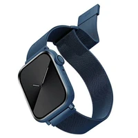 UNIQ siksniņa Dante Apple Watch Series 1/2/3/4/5/6/7/8/9/SE/SE2/SE3 38/40/41mm nerūsējošs tērauds zils/kobalta zils
