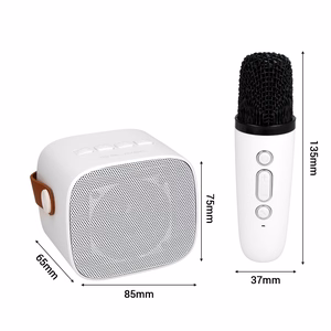 Blavec Portable Bluetooth Speaker WS-07 Karaoke Party - 5W with 2 microphones (WS07-2MW) white