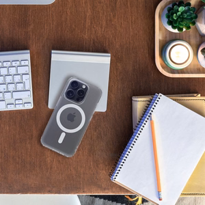 FROST MAG COVER viedtālruņa apvalks, saderīgs ar MagSafe, paredzēts IPHONE 15 Plus, matēti caurspīdīgā krāsā