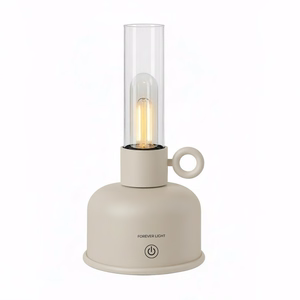 Forever Light Vintage Petroleum LED lampa FLR-05 gaiši bēša