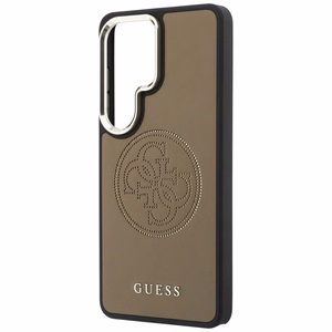 Guess maciņš Perforated Logo MagSafe priekš Samsung Galaxy S26 Ultra brūns