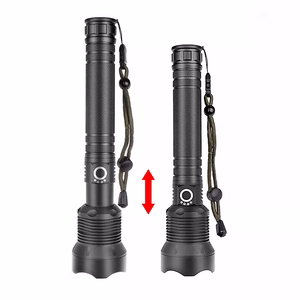 Wozinsky WLT-20W tactical flashlight 20 W 2000 lm CREE diodes IP65 with adjustable beam - black