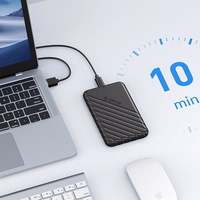 Orico 25PW1-U3 2,5" HDD/SSD USB 3.0 Micro-B 5Gb/s diska kasetne - melna