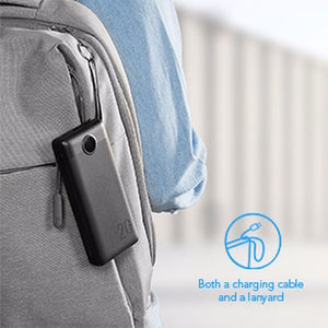 VEGER Portatīvais lādētājs 20000 mAh ar iebūvētu kabeli Micro USB / Type C / Lightning C20 (W2047 / W2059) melns