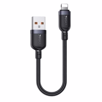 YESIDO KABELIS CA131L 12W USB - LIGHTNING 0.3M 2.4A melns