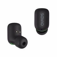 Savio TWS-09 IPX5 headphones/headset Wireless In-ear Music Bluetooth melns