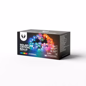 String Light Solar LED CRYSTAL BALLS SCB61 6,5m 30 balls multicolor Forever Light