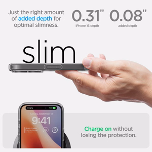 Spigen Ultra Hybrid viedtālruņa apvalks iPhone 16 Plus - caurspīdīgs